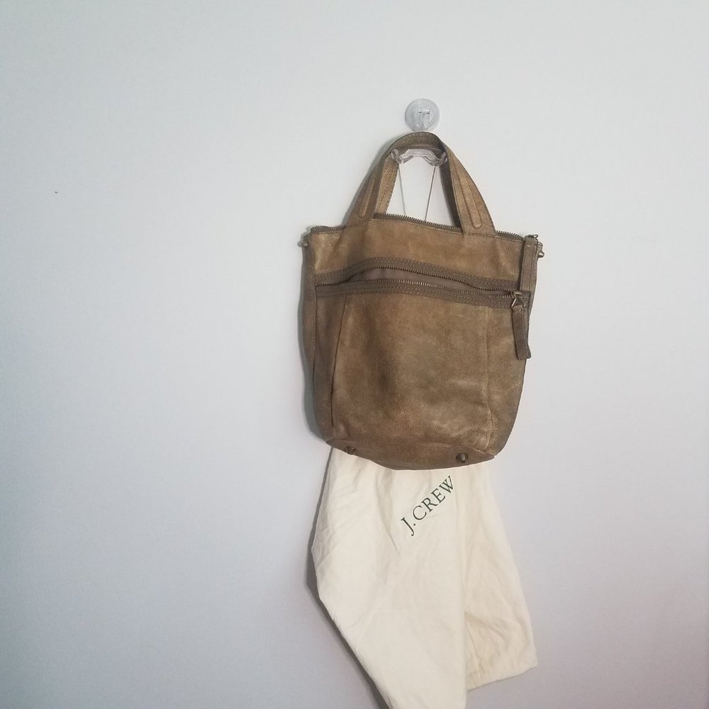 Jcrew Corsa Leather Tote - brownstone
